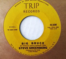 STEVE GREENBERG - BIG BRUCE b/w RUN TO YOU - 45 RPM ORIG 1969 -DEMENTO FAV STEVE GREENBERG - BIG BRUCE b/w RUN TO YOU - 45 RPM ORIG 1969 -DEMENTO FAV