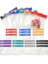 14PCS Reusable Pill Bags Self Sealing Travel Medicine Storage Pouches Set