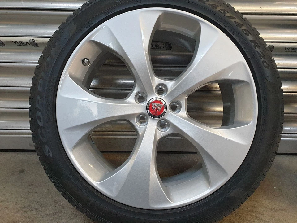 Original Jaguar E Pace Alufelgen 5054 J9C3-1007-SA Winterreifen 245/45 20 NEU - Bild 4 von 4