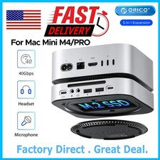 ORICO MiniLink 40Gbps USB HUB Aluminum Docking Station for Mac Mini M4 M4 Pro