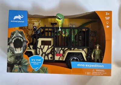 Animal Planet- Dino Expedition Playset Truck And Driver Lights & Sounds NIB NEW