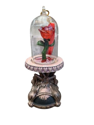 Verzauberte Rose Light-Up Living Magic Skizzenbuch Ornament, Die Schöne und das Biest