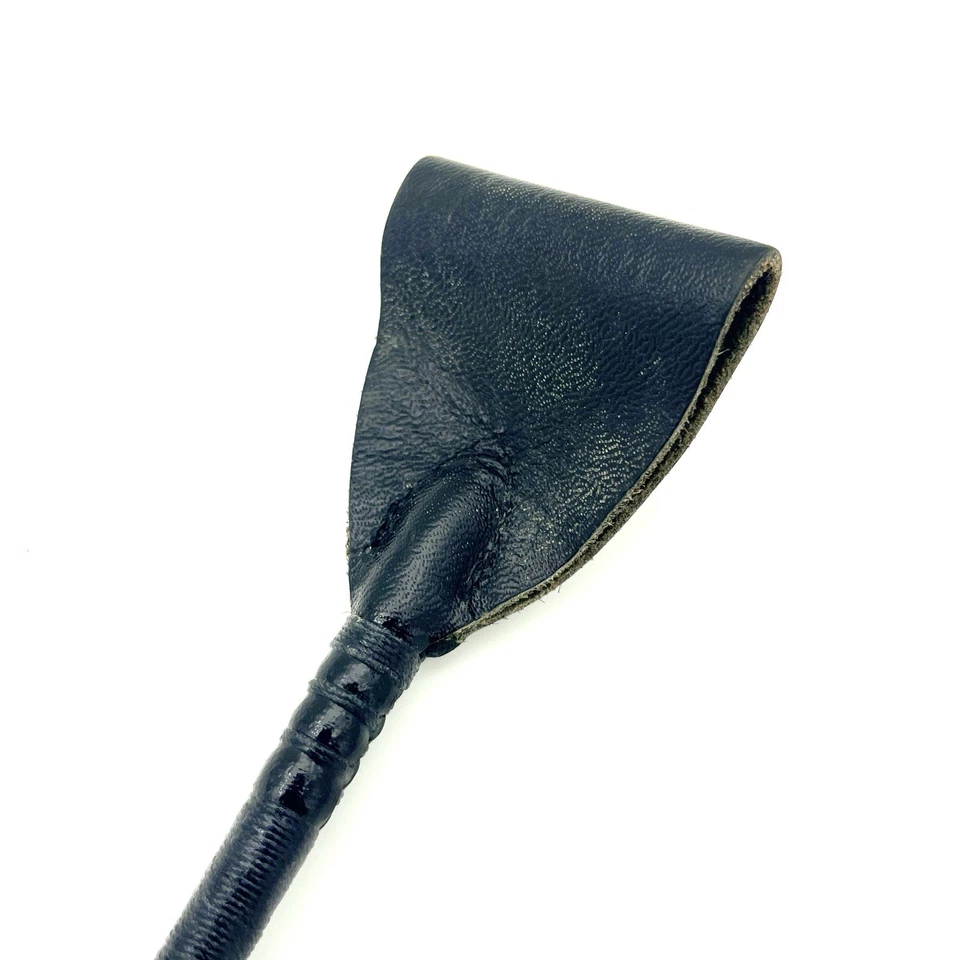 Riding Crop !8" Leather Tip Rubber Grip Roma of England Jump Equestrian - Image 4 of 4