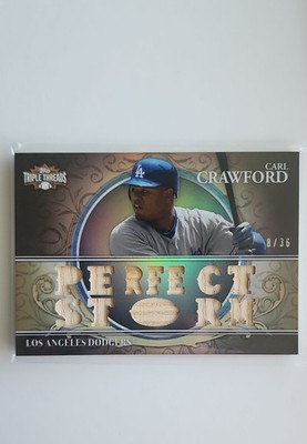 2013 Topps Triple Threads - Relics Carl Crawford #TTR-CC2 /36 (MEM)