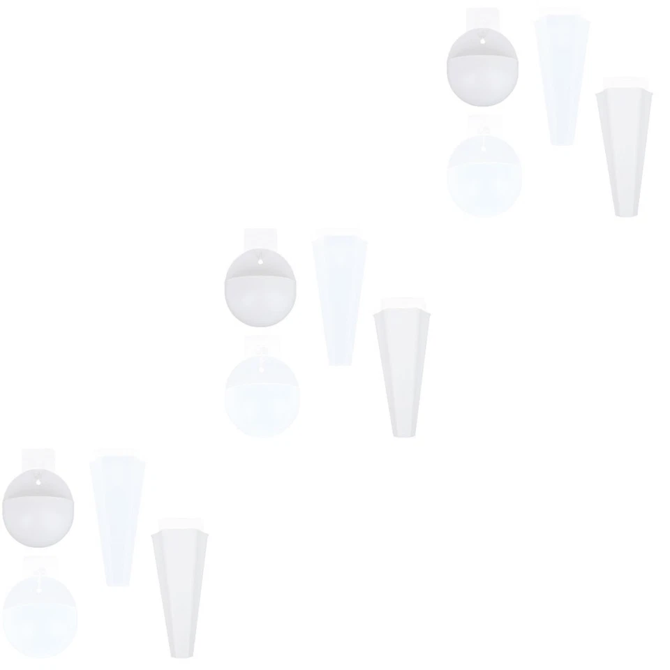  3 Count Übertopf Hängend Wandhänge Blumentopf Hängende Blumentöpfe - Bild 2 von 4