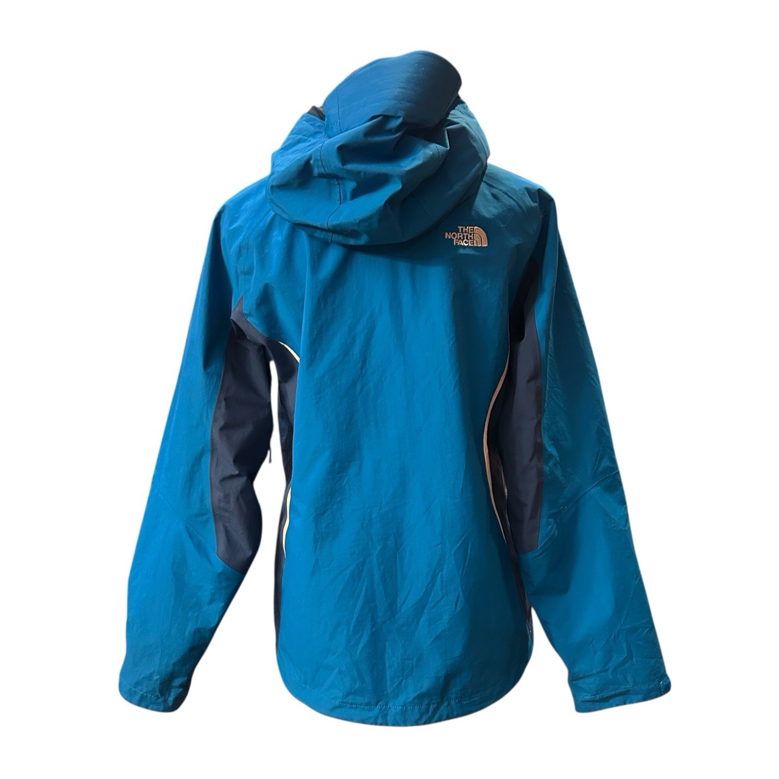 The North Face Blue Hyvent Tech Full Zip Jacket Hooded Womens Large Waterproof thumbnail 2