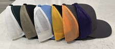 Lot Of 6 C112 Trucker Hat Snapback Mid Rise Mesh-back Plain Blank Baseball New