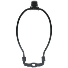 HAJXZH 1 Set Lamp Harp Holder 7 Inch Shade Heavy 7 Inch, Black