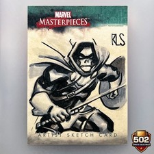 2008 Marvel Masterpieces Taskmaster 1/1 Original Sketch Card KLS Artist Marvel
