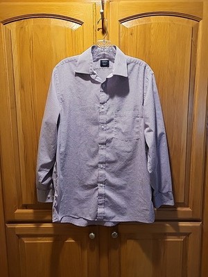 Arrow Regular Fit Stretch Shirt Plaid Long Sleeve Men s Size M 15-15.5 /32-33