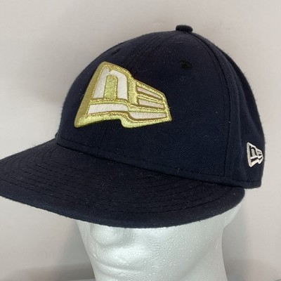 その他 COOL New Era 59fifty Logo hat Navy Blue With Gold And White Logo 7 1/4