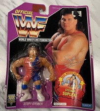 Scott Steiner WWF 1993 Hasbro Action Figure on card 