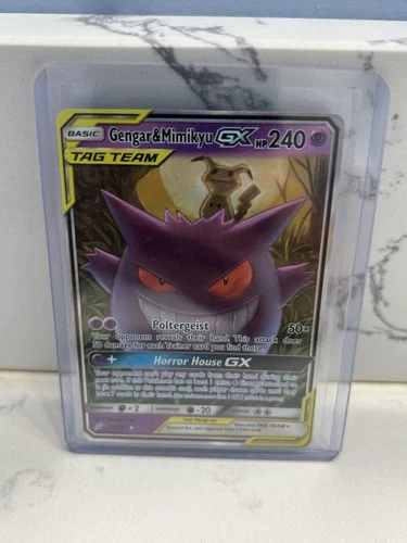Pokémon TCG Gengar & Mimikyu GX Holo Ultra Rare Card 53/181