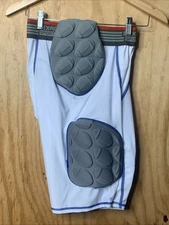 EXXACT Sports Football 5-Pad Girdle Shorts White Adult Medium NWOT