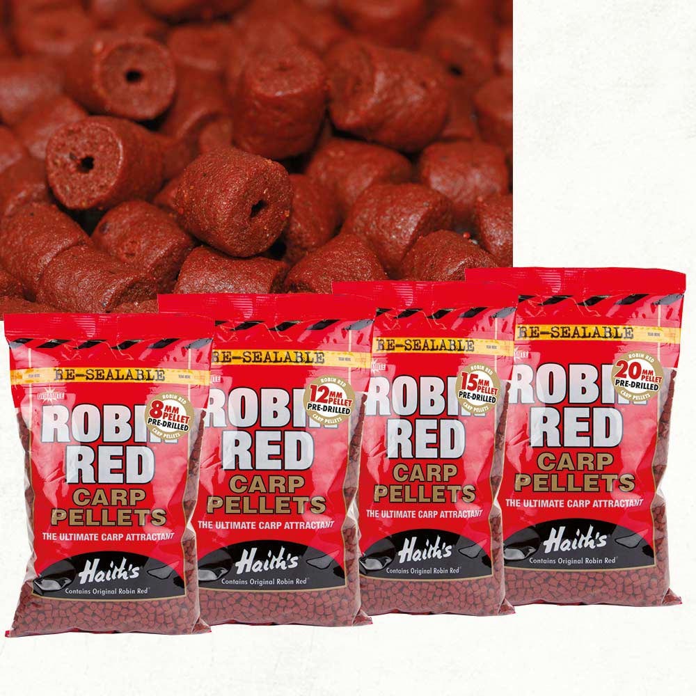 Dynamite Baits Robin Red Pre-Drilled Pellets 12mm