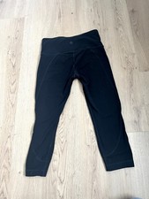 athleta crop yoga pants Black Size Small