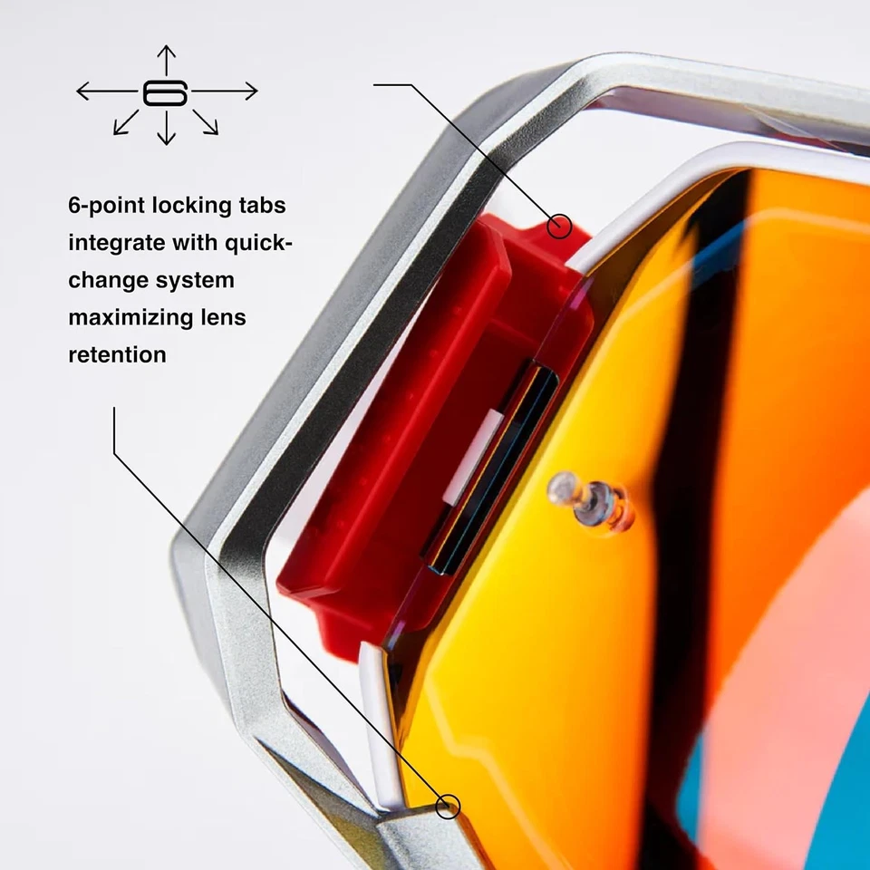 Ядерные цитрусовые зеркальные золотые линзы спортивные очки для мотокросса и горного велосипеда - Изображение 4 из 4