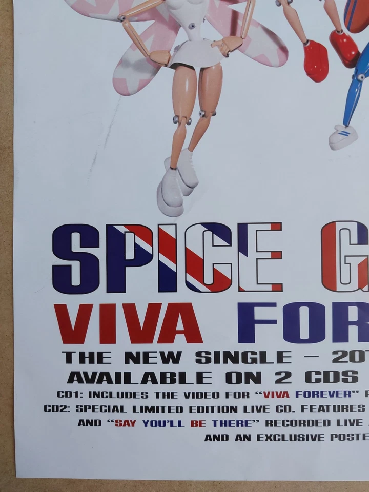 Spice Girls Viva Forever 1998 Virgin Promo Poster Framed Original - Image 4 of 4