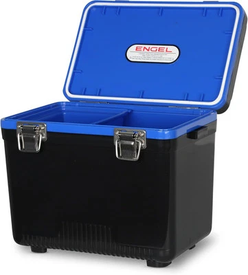 Engel UC7 7.5qt Leak-Proof, Air Tight, Drybox Cooler - Black/Blue
