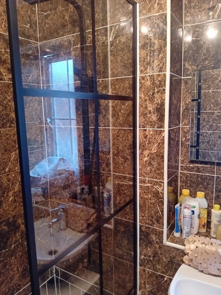 shower tray and screen black eBay