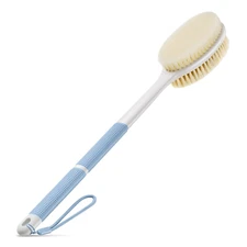 Back Scrubber Anti Slip for Shower,Shower Brush Long Handle with Stiff and Soft 