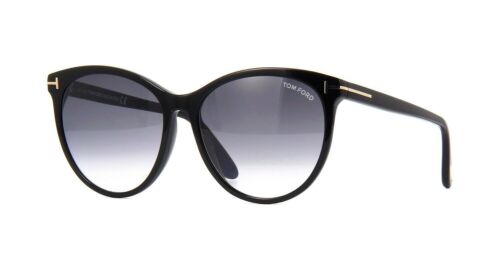 TOM FORD MAXIM FT0787 01B Sunglasses Black Frame Gradient Smoke Lenses 59mm - Afbeelding 1 van 6