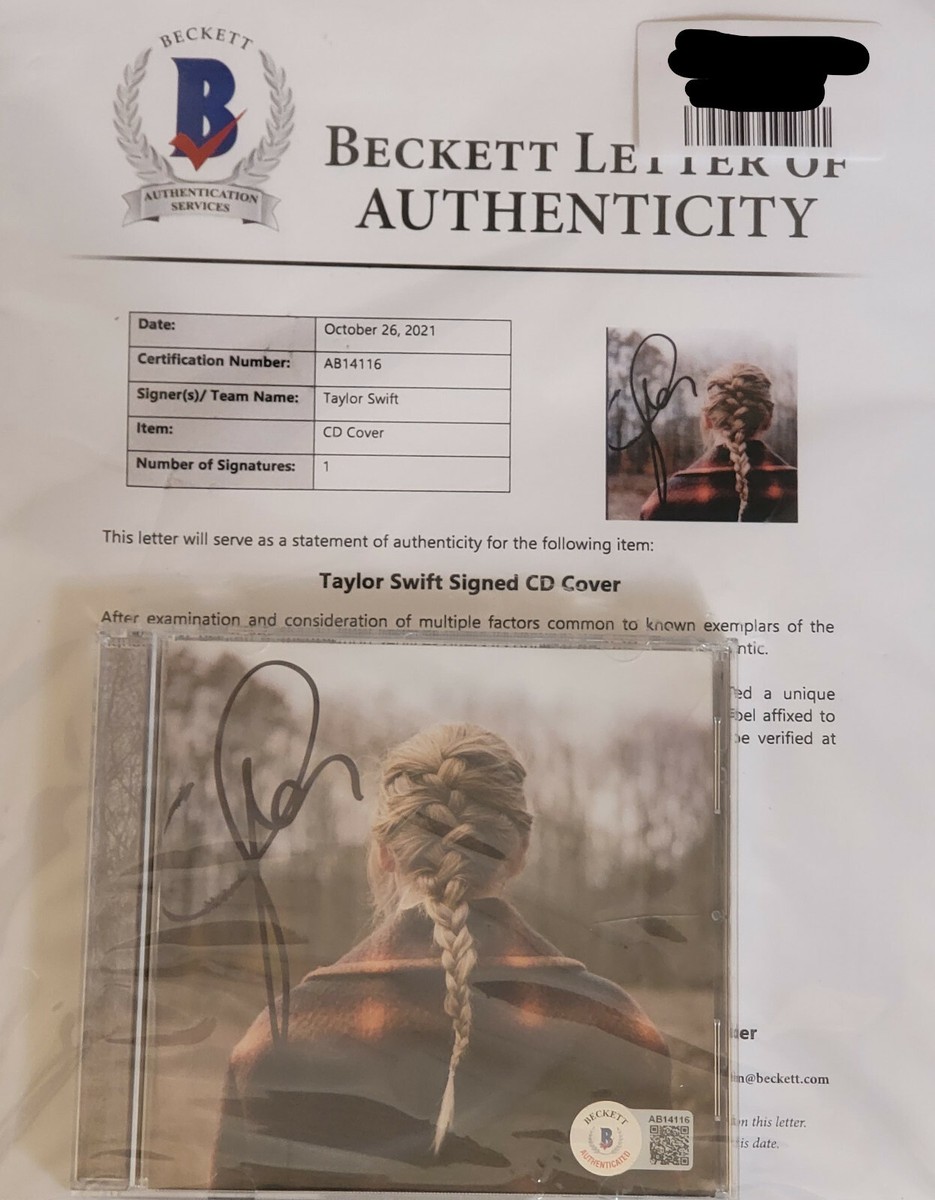 Taylor Swift Signed 