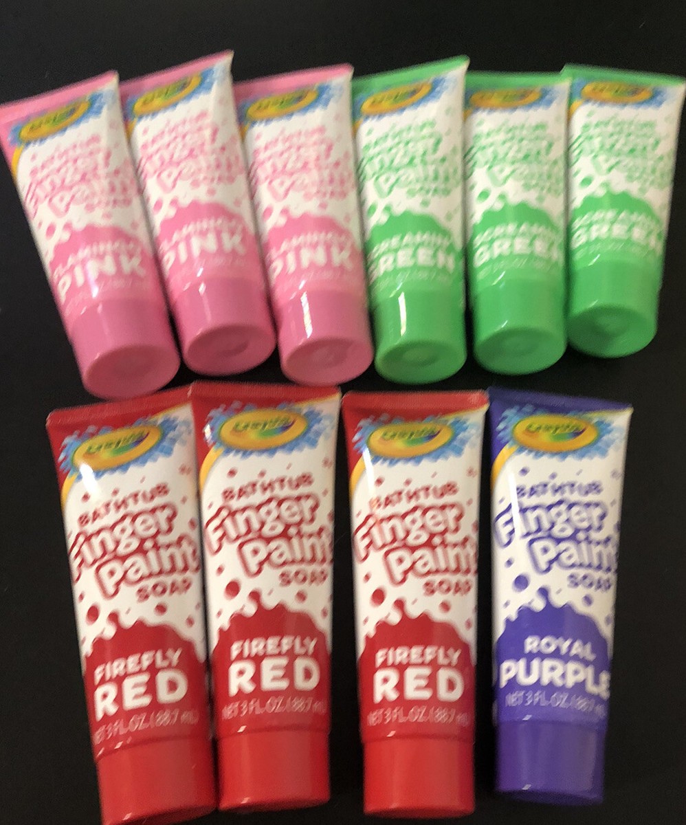 CRAYOLA Bathtub Finger Paint Soap Tubes oz Lot Of 10 Variety