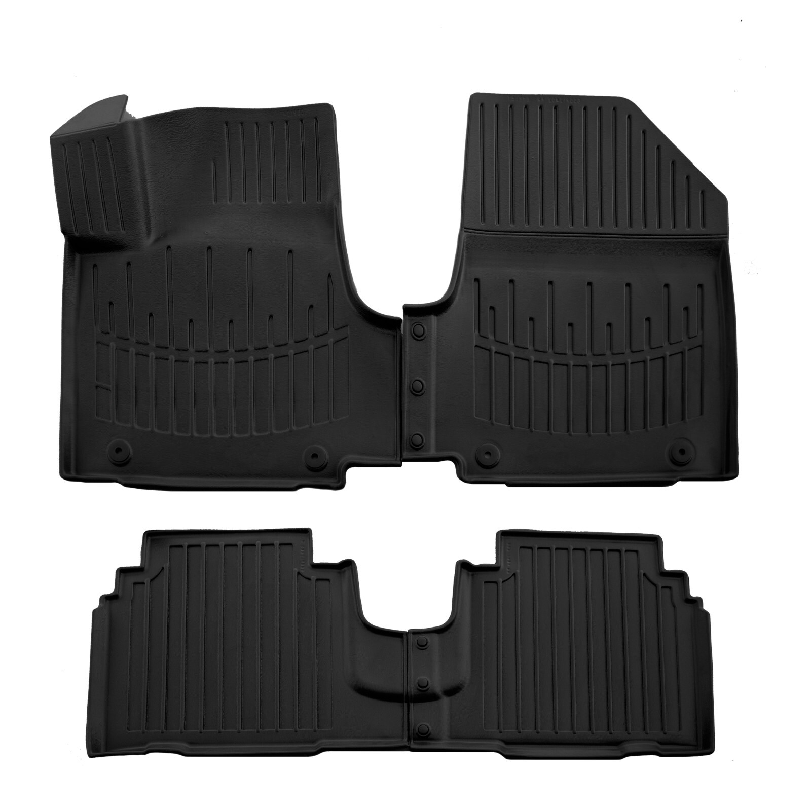 Tapis de sol en caoutchouc pour Hyundai Ioniq 5 noir sur mesure 4 pièces