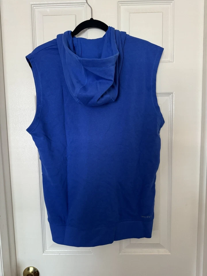 Jordan Para Hombres Pequeño Dri-FIT Polar Sin Mangas Sudadera con Capucha Entrenamiento Top Royal DQ7946-449 Foto 3 de 4