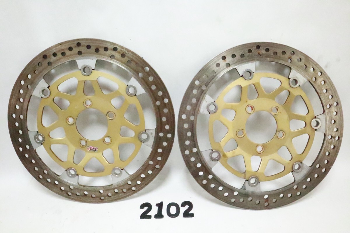 9枚 STRAIGHT! Front Brake Rotor Set 00-01 ZX9 ZX9R Ninja ZX900E 90-93