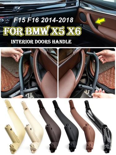 3Pcs/set Car Inner Doors Handle Pull Trim Cover For BMW X5 X6 F15 F16 2014-2018 - Picture 14 of 27