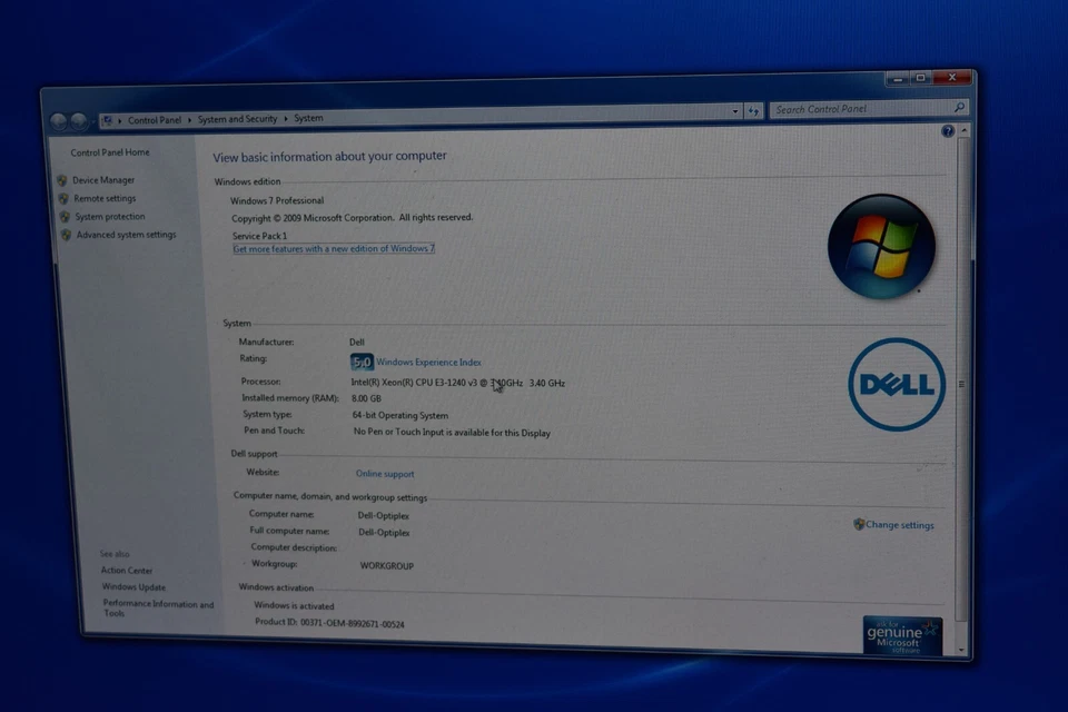 Dell Precision T1700 Quad Xeon E3-1240v3 3.4GHz 8GB 500GB HDD Windows 7 64-bit - Image 2 of 4