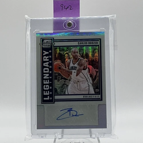 2020-21 Carlos Boozer Contenders Optic Legendary Auto Silver /149 JAZZ w/case