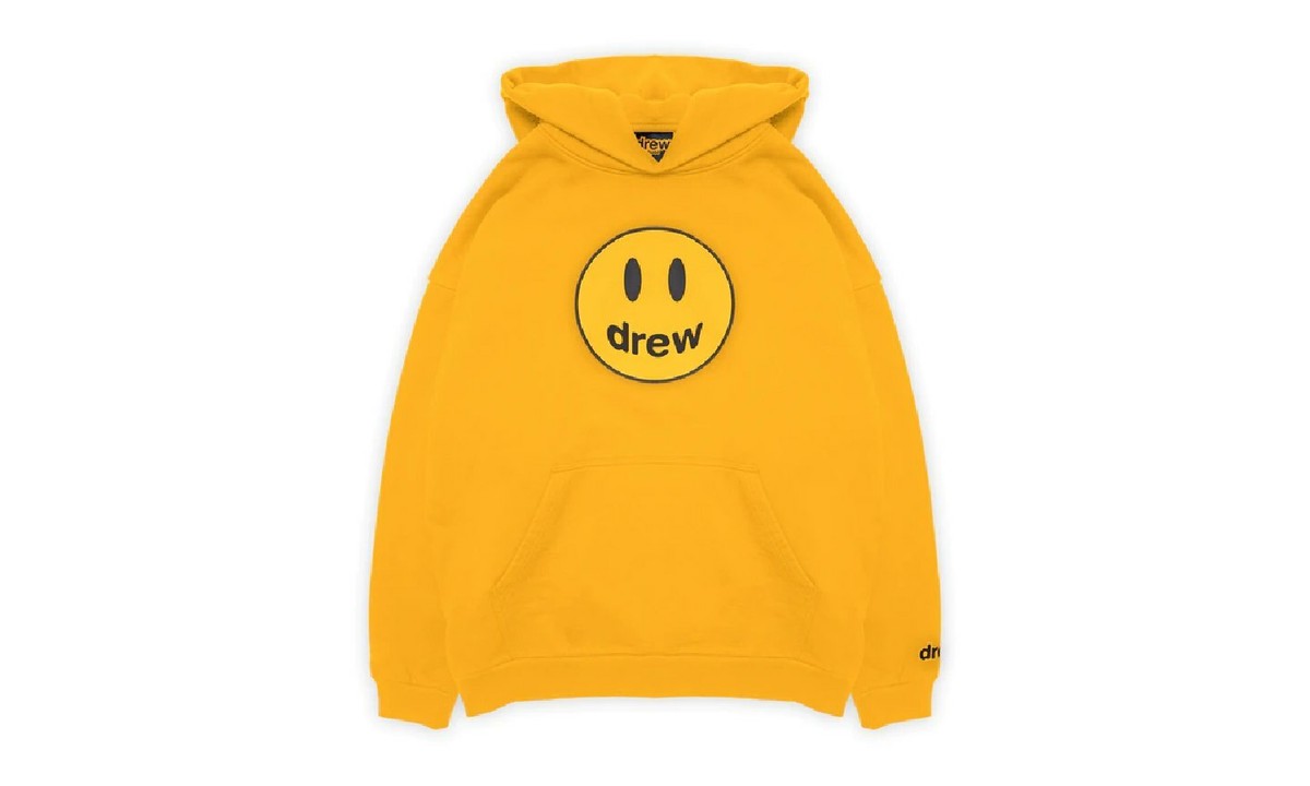 NIB DREW HOUSE MASCOT HOODIE in GOLDEN YELLOW - Size XL - Model DH