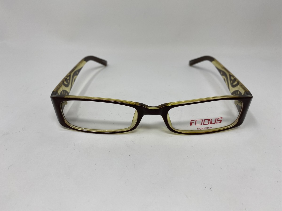 FOCUS EYEWEAR 226 BROWN GREEN 50/18/135 EYEGLASSES FRAME HY03 | eBay