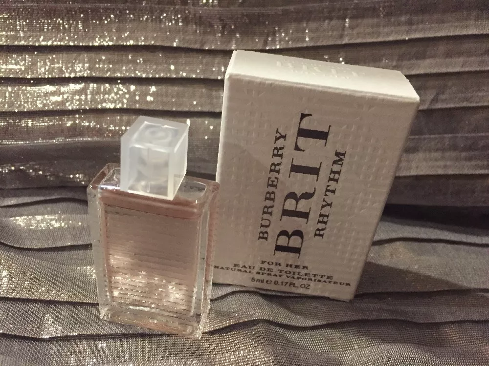 Burberry BRIT RHYTHM For Her. Eau De Toilette 0.17 Oz. New W