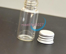 Neuf 48Pcs 22x50mm Small Clear Message Bottles Glass Vials 10ml With Screw Caps