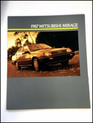 1987 Mitsubishi Mirage 20-page Original Car Sales Brochure Catalog