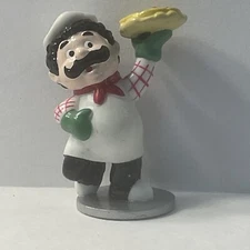 SHOWBIZ PIZZA CHEF PASQUALLY PIEPLATE Figurine Approx 2.5" Tall Figure Vintage 