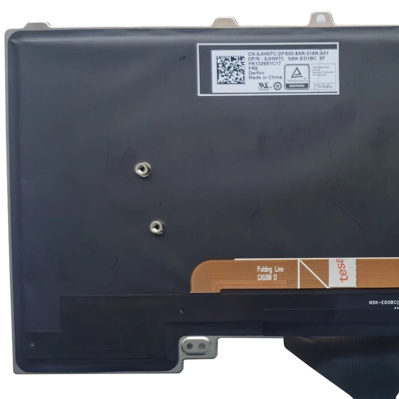 French laptop keyboard for DELL Alienware 15 R3 15 R4 13 R3 P69F Backlit JHW7C - Image 2 of 4