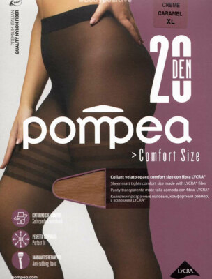 3 Damen Strumpfhosen Pompea bequeme Größen verschleiert matt extra Komfort Art Comfort Size