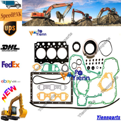 3D95 3D95S-W-1 Overhaul Gasket Kit For KOMATSU PC50-UU PC40-6 Excavators Engine