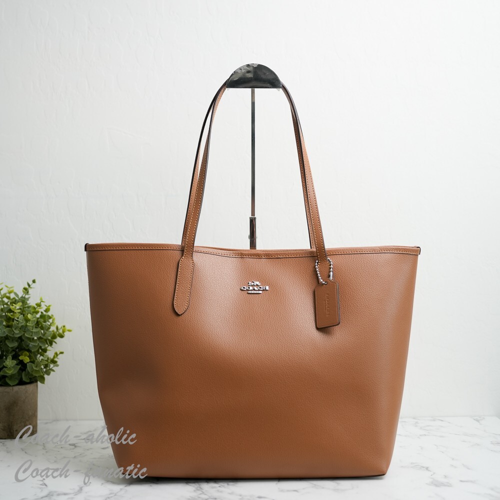 COACH City Tote Bag シティトートバッグ CR111 NWT Coach CR111 Leather City Tote Shoulder Bag in Military