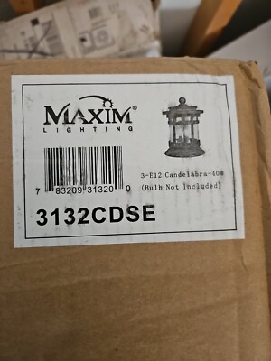 Maxim Lighting 3132CDSE Santa Barbara Cast 3-Light Outdoor Deck Lantern in