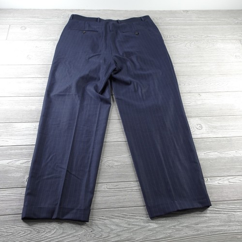 Traje Pantalón Gieves & Hawkes Savile Row Para Hombres Talla 40R 34W Azul Marino Traje Completo 2 Piezas - Imagen 10 de 24