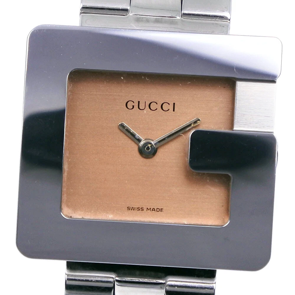 Montres GUCCI 3600L cadran marron acier inoxydable quartz affichage analogique femmes