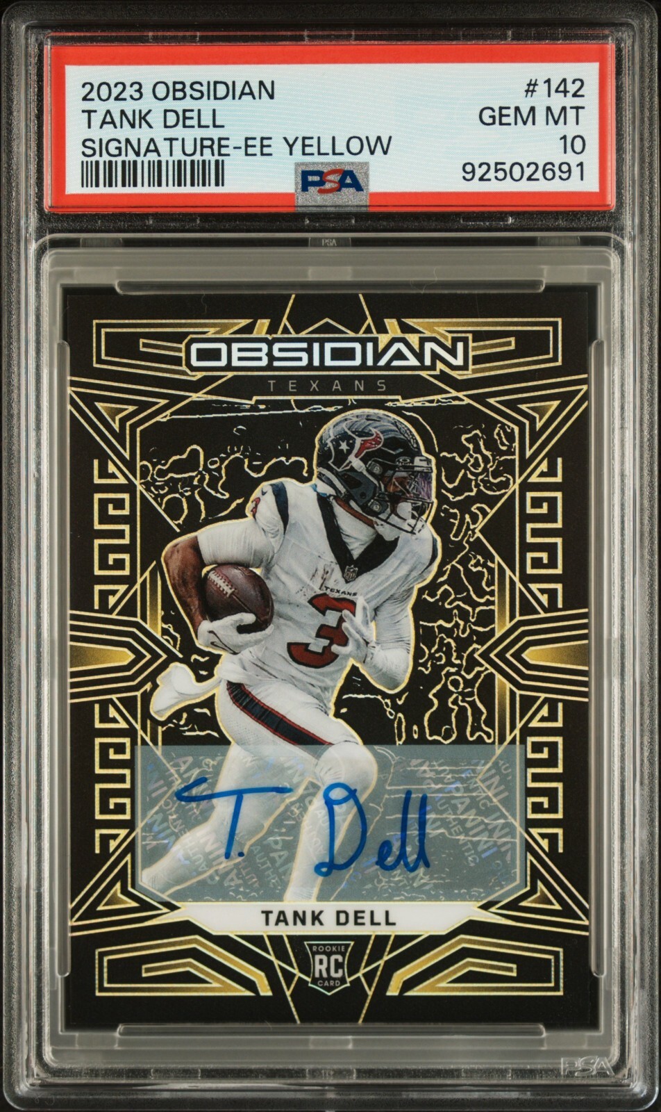 Tank Dell Panini Obsidian #142 Autograph