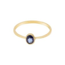 Blue Sapphire Dainty Simple Engagement Women Ring, valentine day gifts