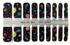 Solar System KIDS SIZED Nail polish strips / Nail Wraps / Nail Stickers